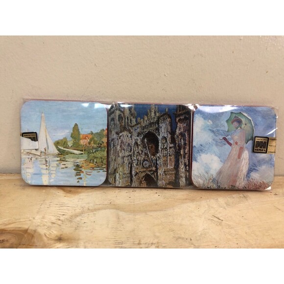 MANUFACTURAS HEMA SET OF 6 COASTERS OF VINTAGE POSAVASOS - Picture 2 of 6